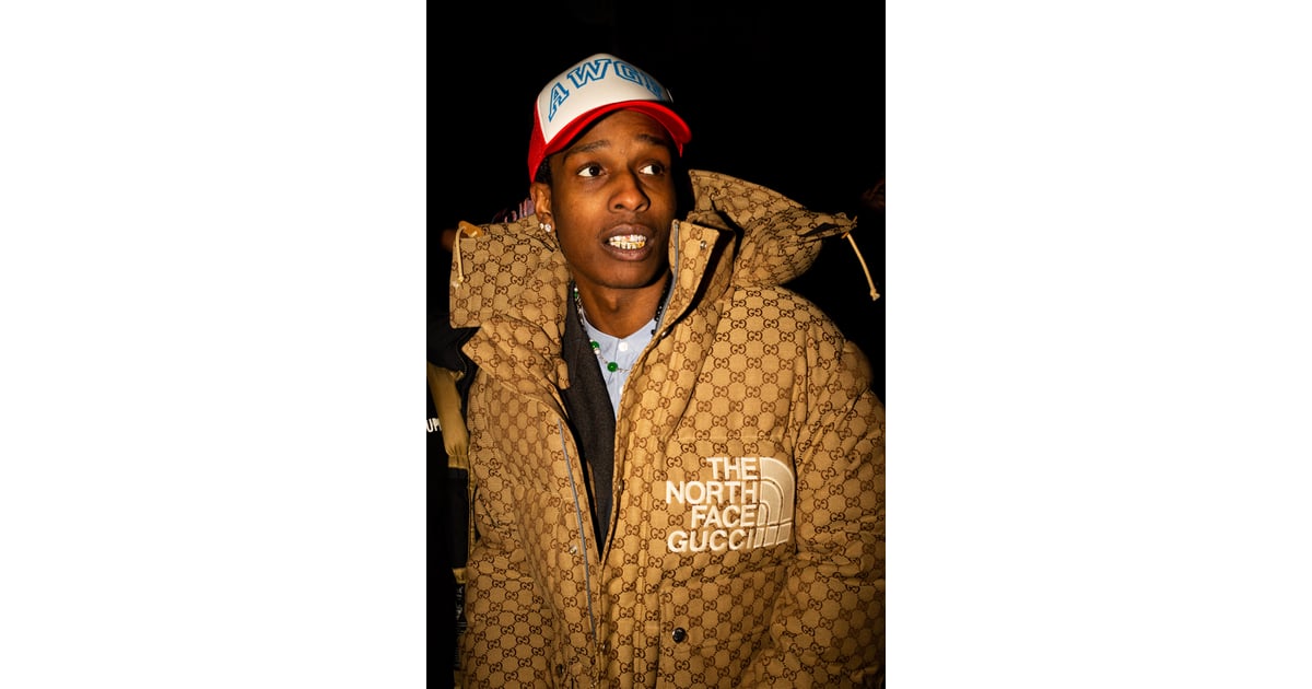 bånd overtro vaccination A$AP Rocky Wearing the Coveted Gucci x The North Face Puffer | POPSUGAR  Fashion UK Photo 2