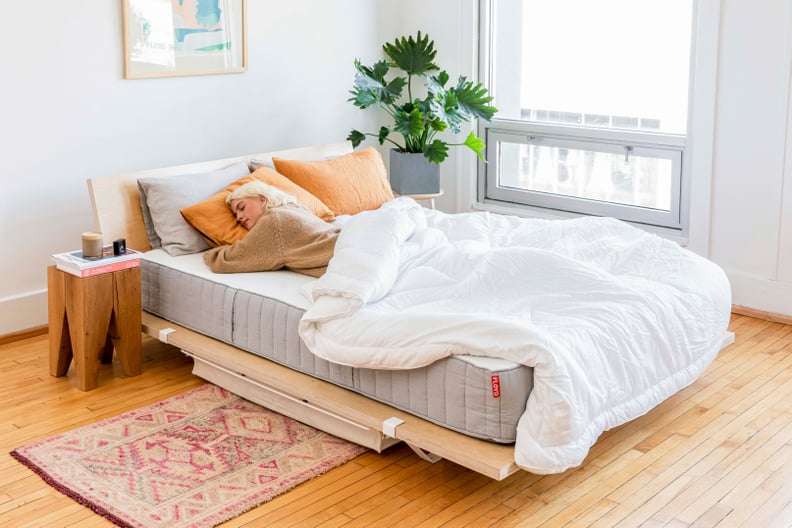 凉爽的床框架:弗洛伊德平台床