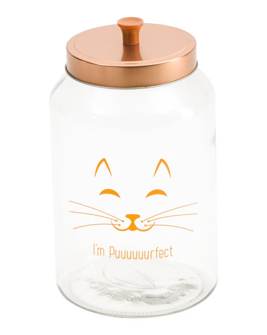 I'm Puuurfect Glass Treat Jar