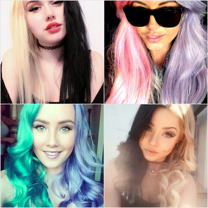 Split-Dyed Hair Color | POPSUGAR Beauty