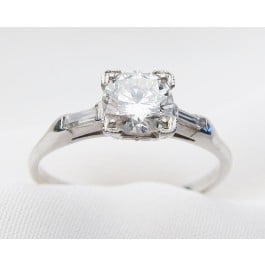 Isadoras Midcentury Illusion-Set Diamond Ring