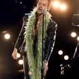Harry Styles in a Leather Suit and Fuzzy Green Boa Is My New Religion