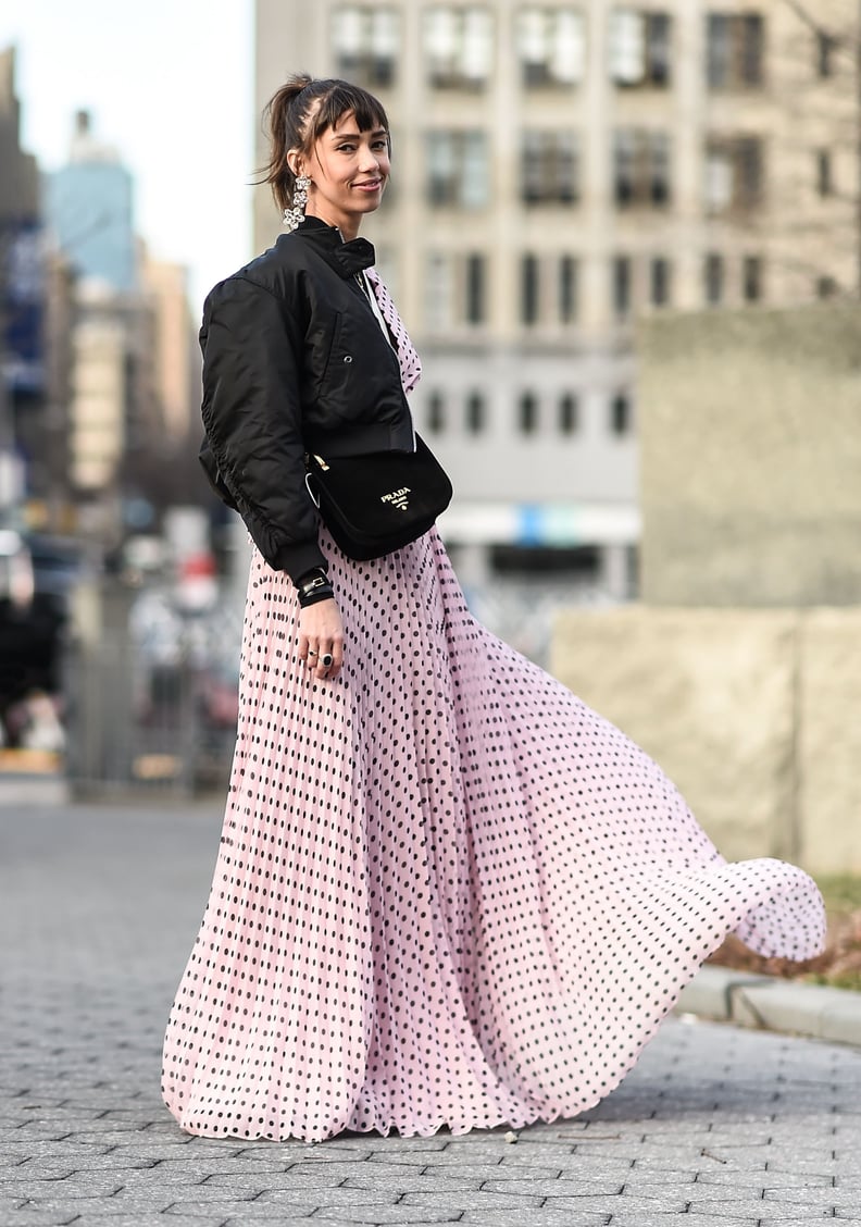 Go Dotty For a Cropped Bomber Jacket