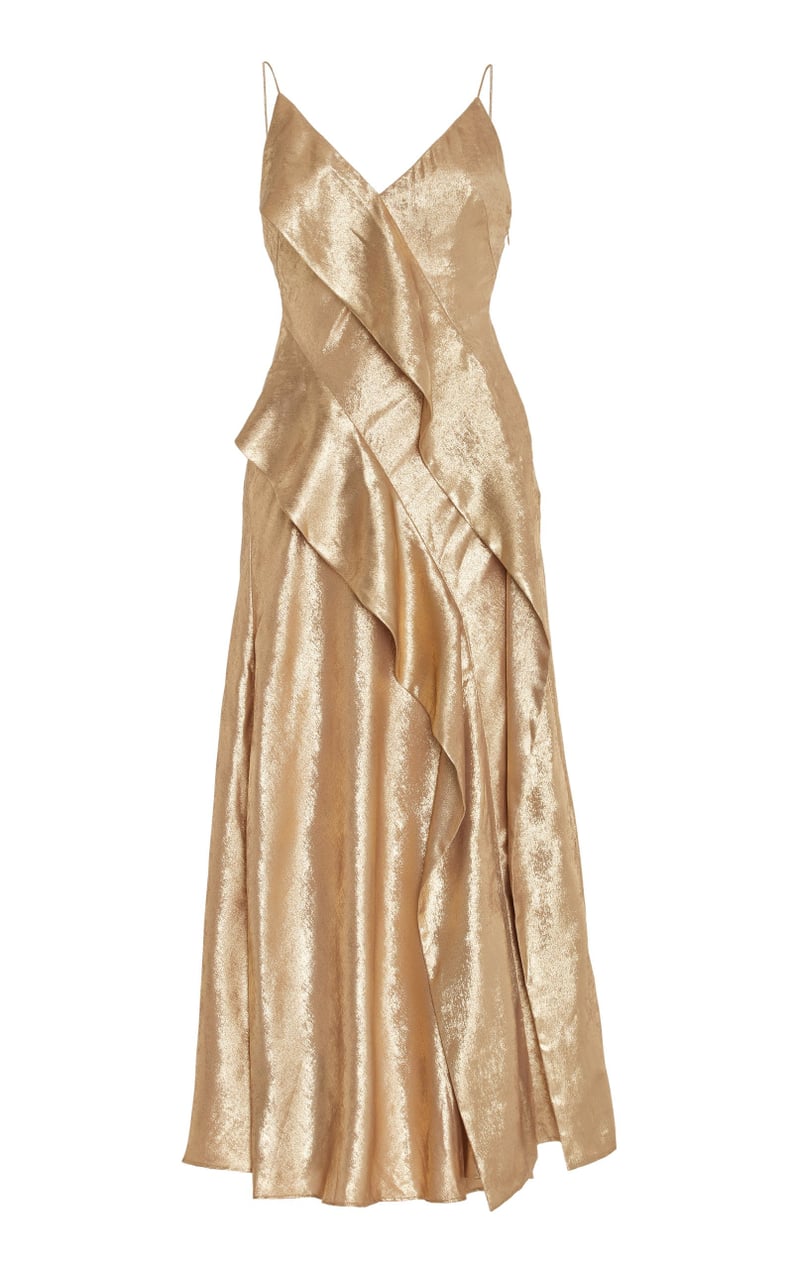 Acler Queensbridge Gilded Chiffon Dress