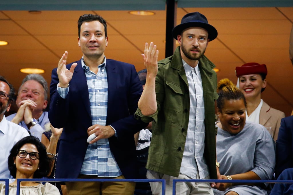 Justin Timberlake and Jimmy Fallon at the US Open 2015 | POPSUGAR Celebrity