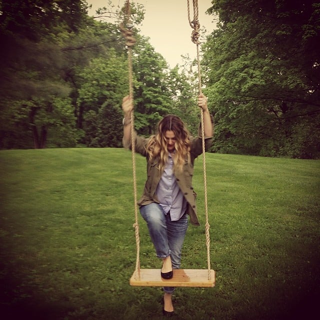 Drew Barrymore got into the swing of things.
Source: Instagram user drewbarrymore