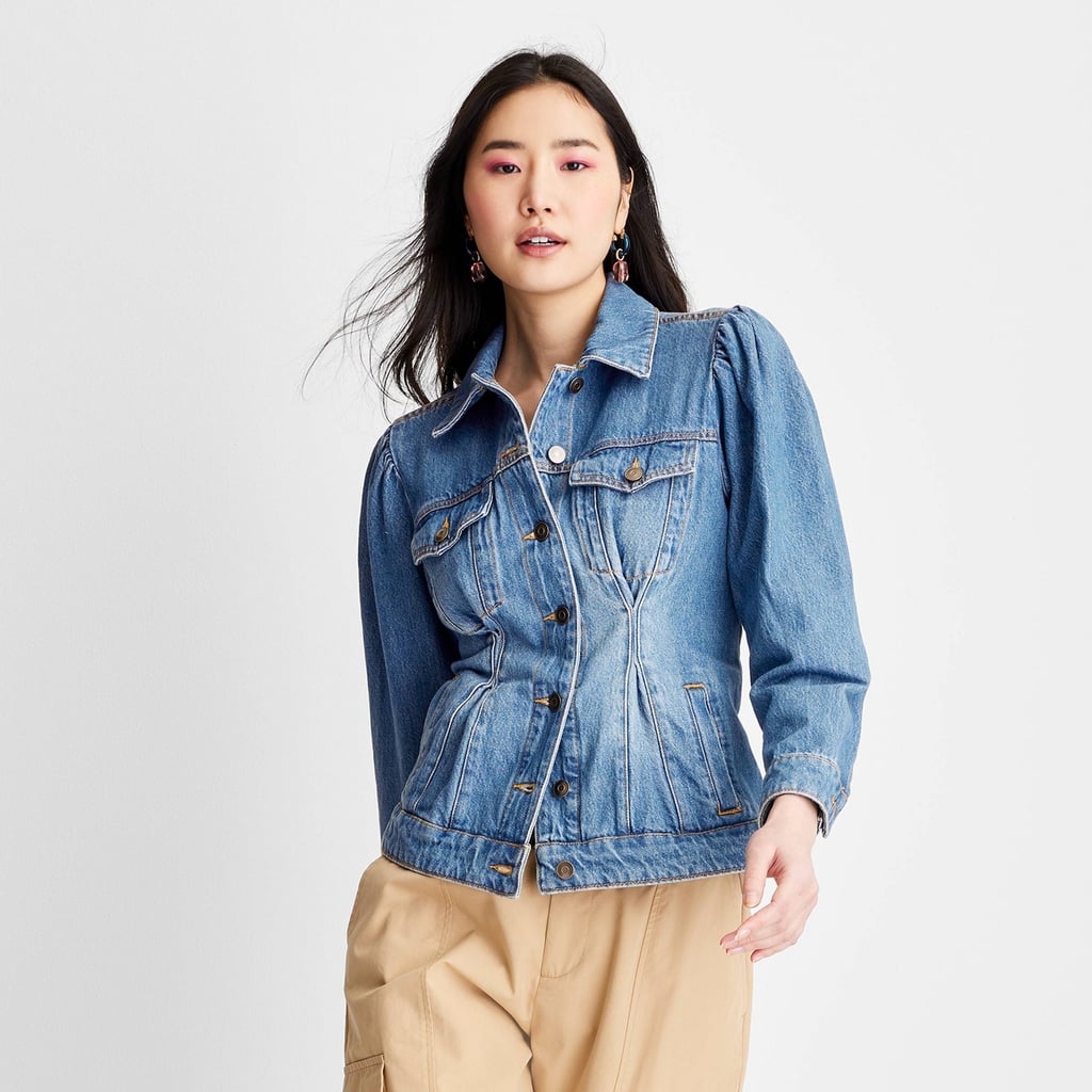 A Denim Jacket: Future Collective with Gabriella Karefa-Johnson Cinched Waist Denim Jacket