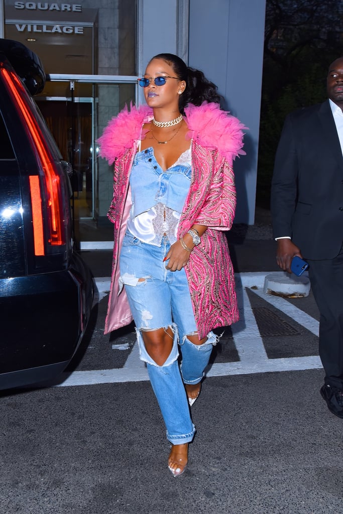 Rihanna Wearing Savage x Fenty White Camisole