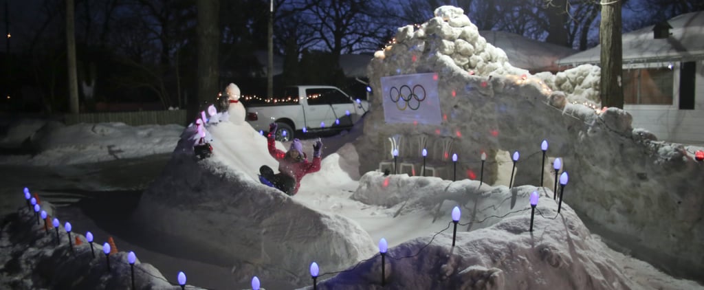 Dad Turns Backyard Into Luge Popsugar Family
