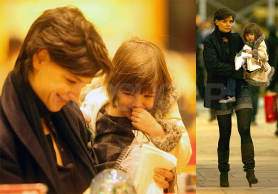 Suri and Katie Out in a cold NYC