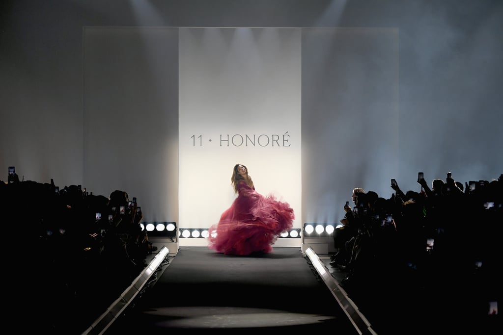 Laverne Cox's Zac Posen Dress on 11 Honouré Runway Feb. 2019