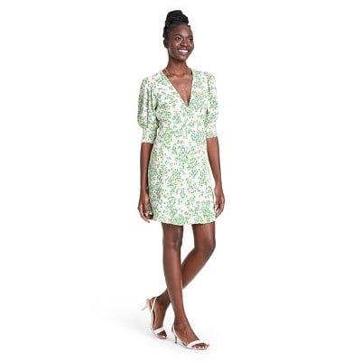 Rixo For Target Floral Puff Sleeve Swing Dress