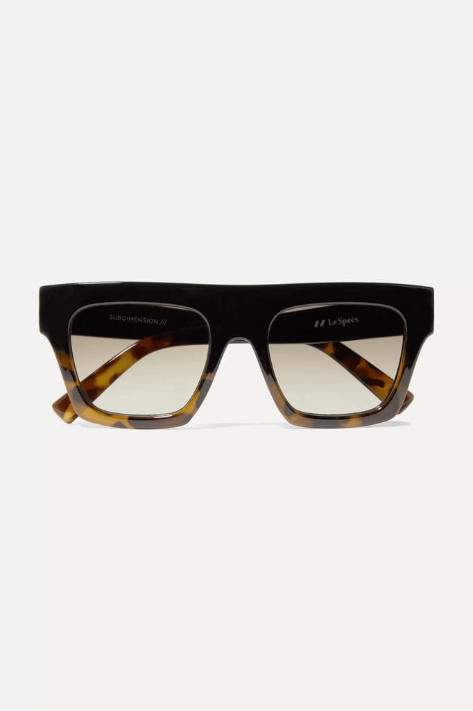 Le Specs Subdimension D-Frame Tortoiseshell Acetate Sunglasses