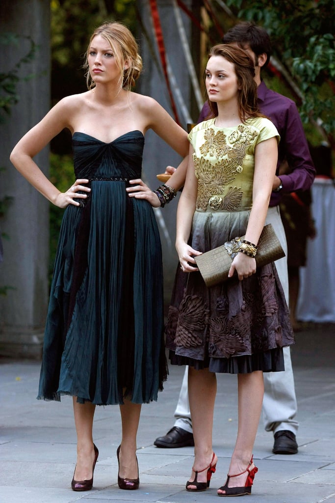 Serena's J. Mendel Dress and Blair's Red Valentino Dress on Gossip Girl