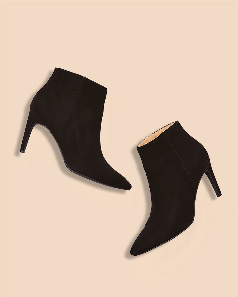 Pointed Kitten Heel Booties