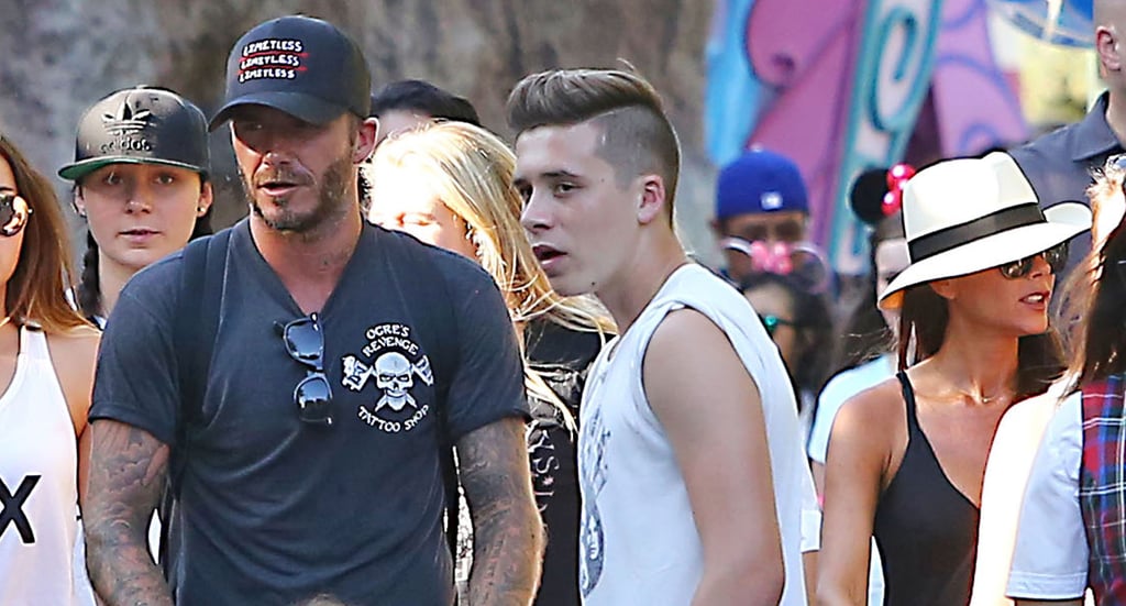 Beckham Family at Disneyland August 2015