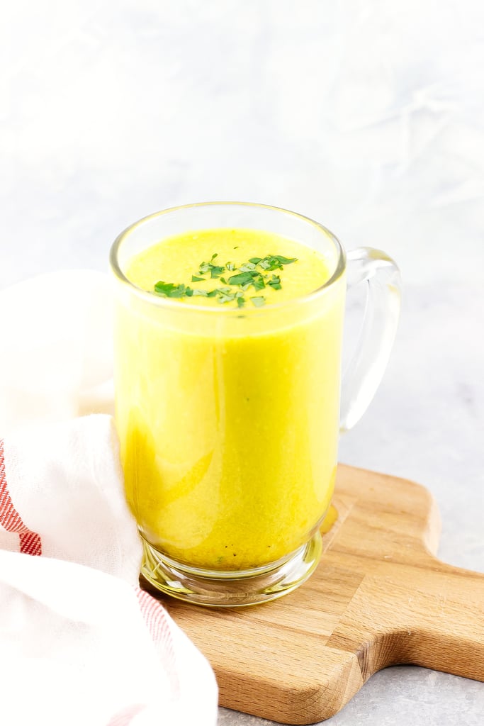 Ginger Turmeric Bone Broth Latte Turmeric Recipes POPSUGAR Fitness