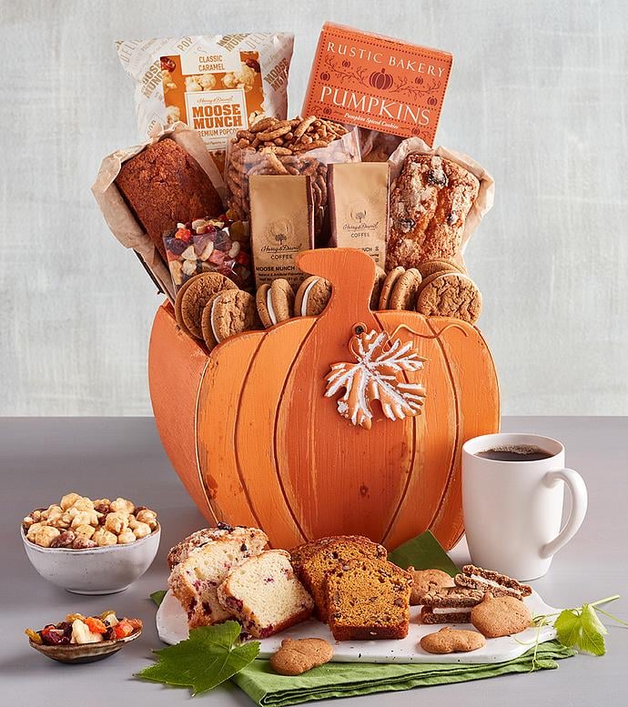 For an Excellent Fall Gift: Pumpkin-Shaped Gift Basket