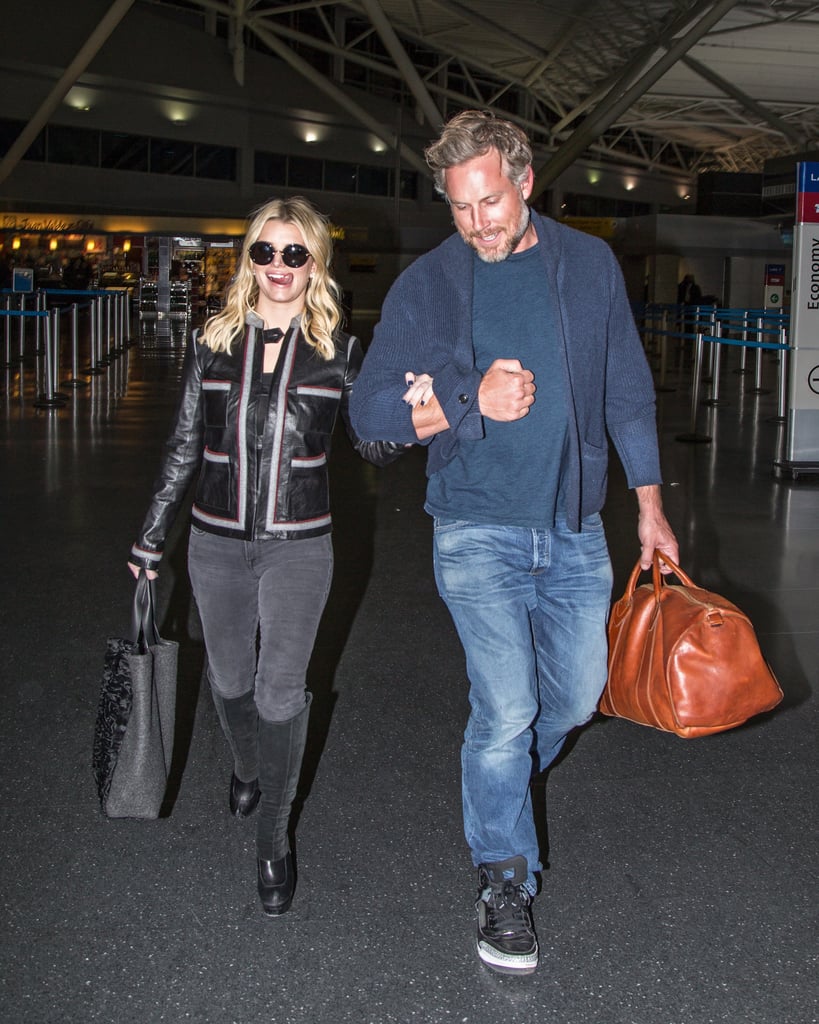 Jessica Simpson and Eric Johnson Out in NYC January 2016