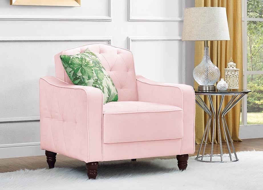 Novogratz Vintage Tufted Accent Chair Review POPSUGAR Home