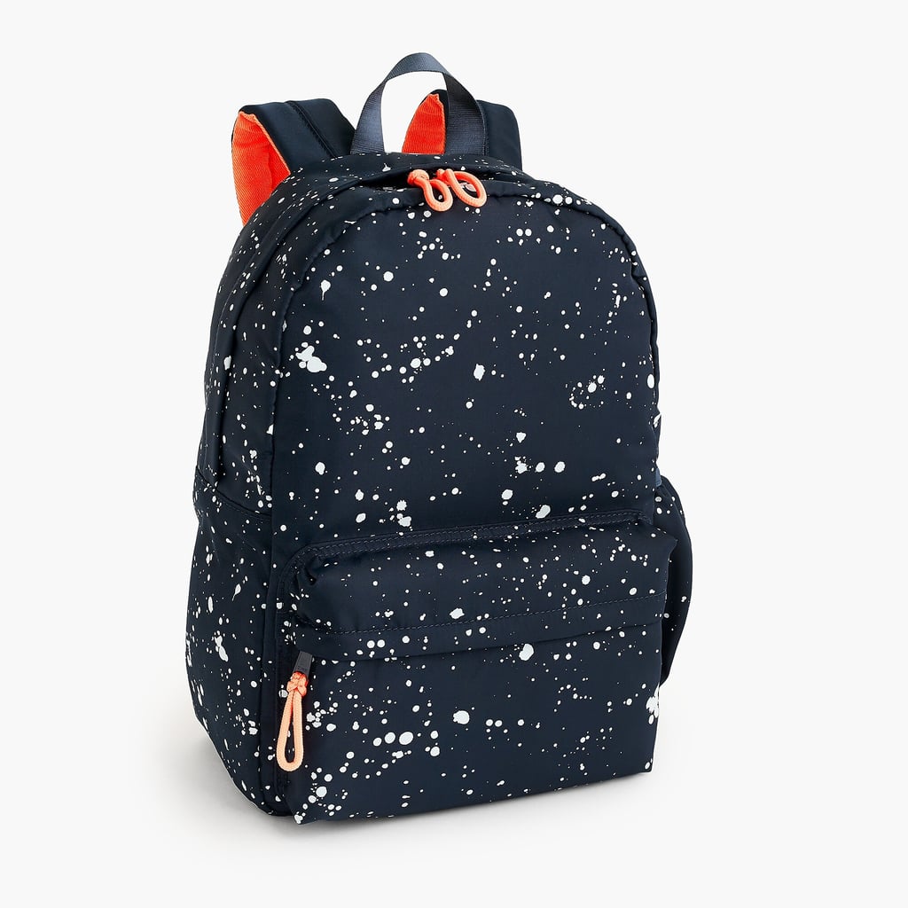 J.Crew Splatter-Print Backpack | Cool Backpacks For Kids | POPSUGAR ...