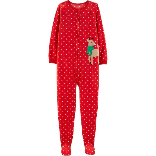 Carter's Christmas Microfleece Footed Pajamas