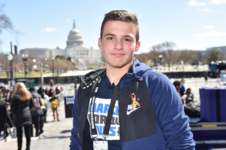 WASHINGTON, DC - MARCH 24:  Marjory Stoneman Douglas High School student Cameron Kasky attends March For Our Lives on March 24, 2018 in Washington, DC.  (Photo by Kevin Mazur/Getty Images for March For Our Lives)