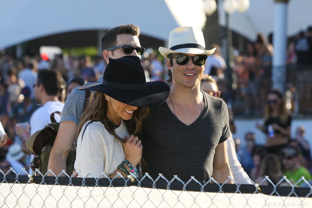 Ian Somerhalder and Nikki Reed Kiss at Coachella | Pictures