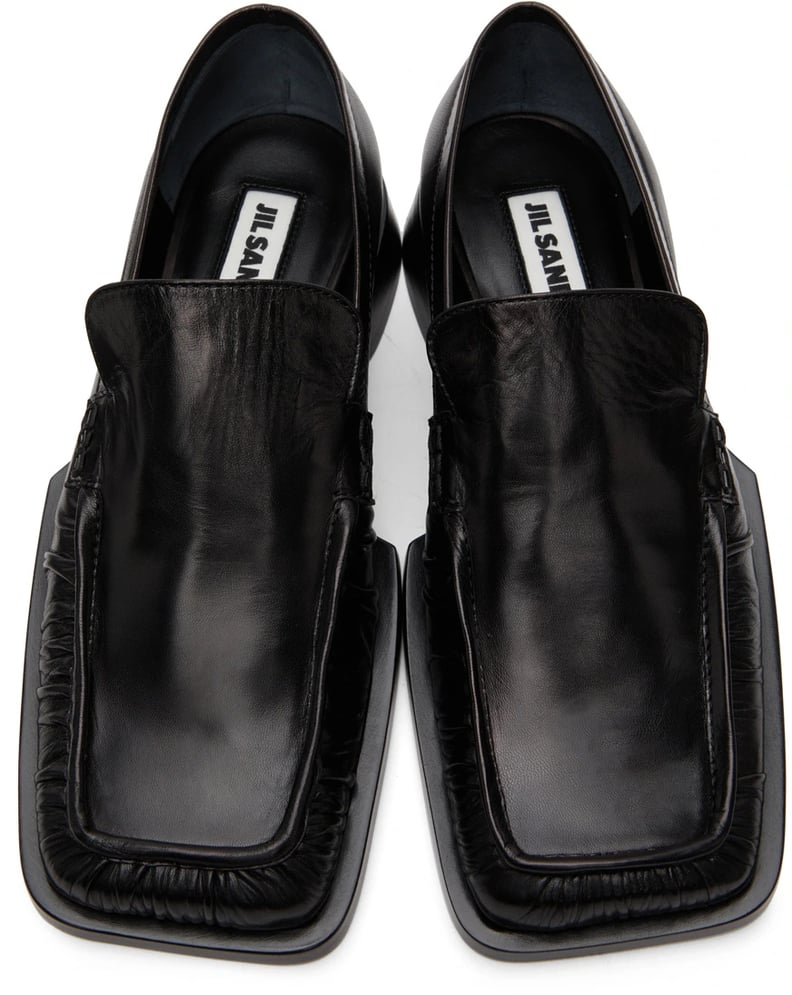 Jil Sander Black Tripon Loafers