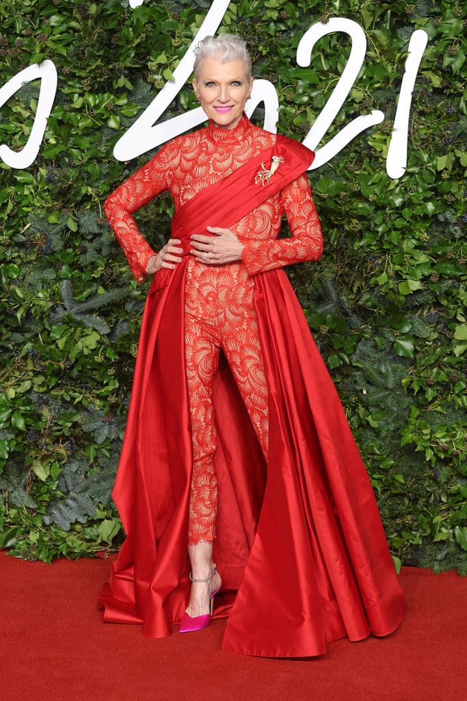 Maye Musk at the 2021 Fashion Awards