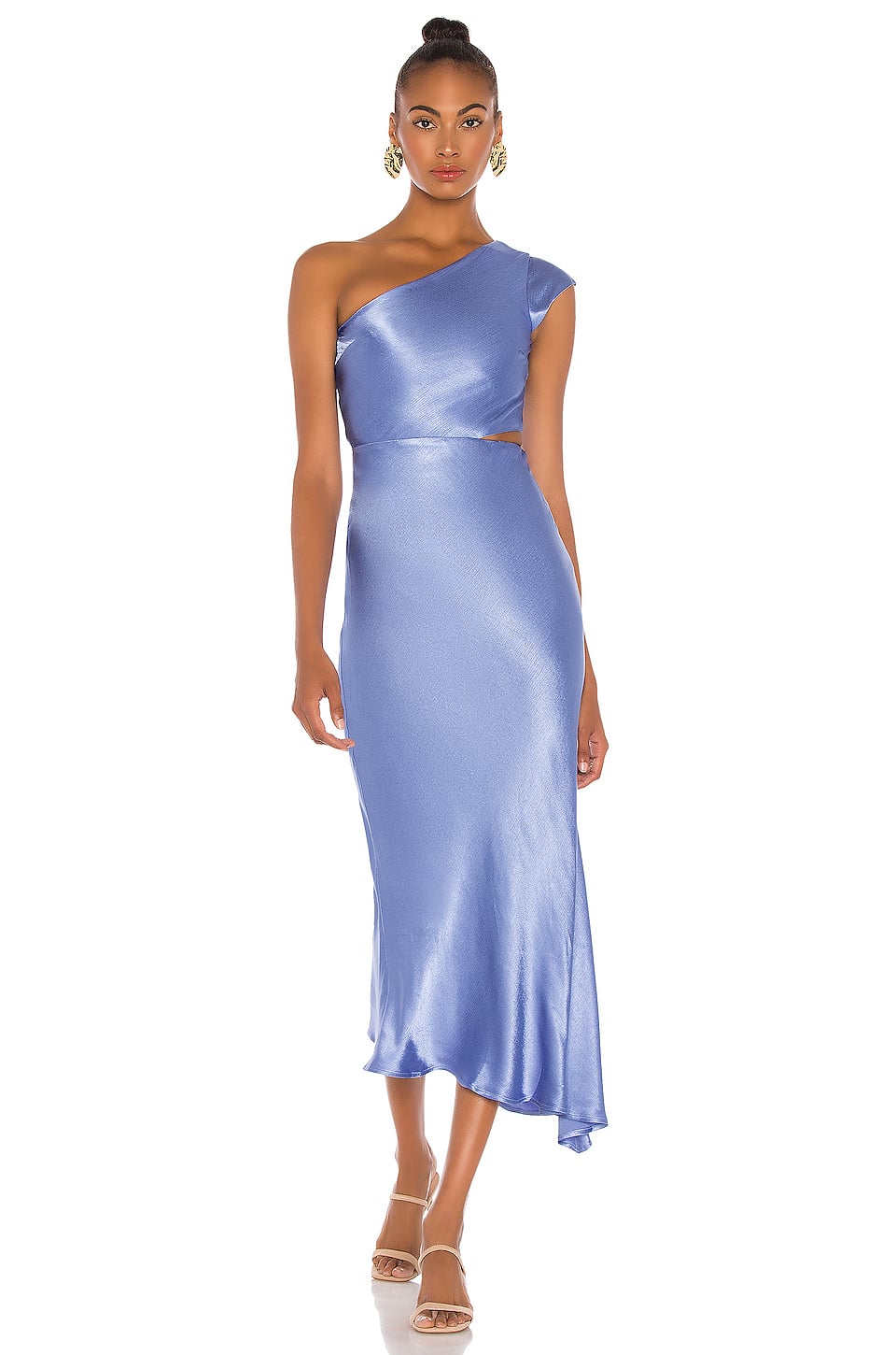 Bec and bridge blue one shoulder dress deals