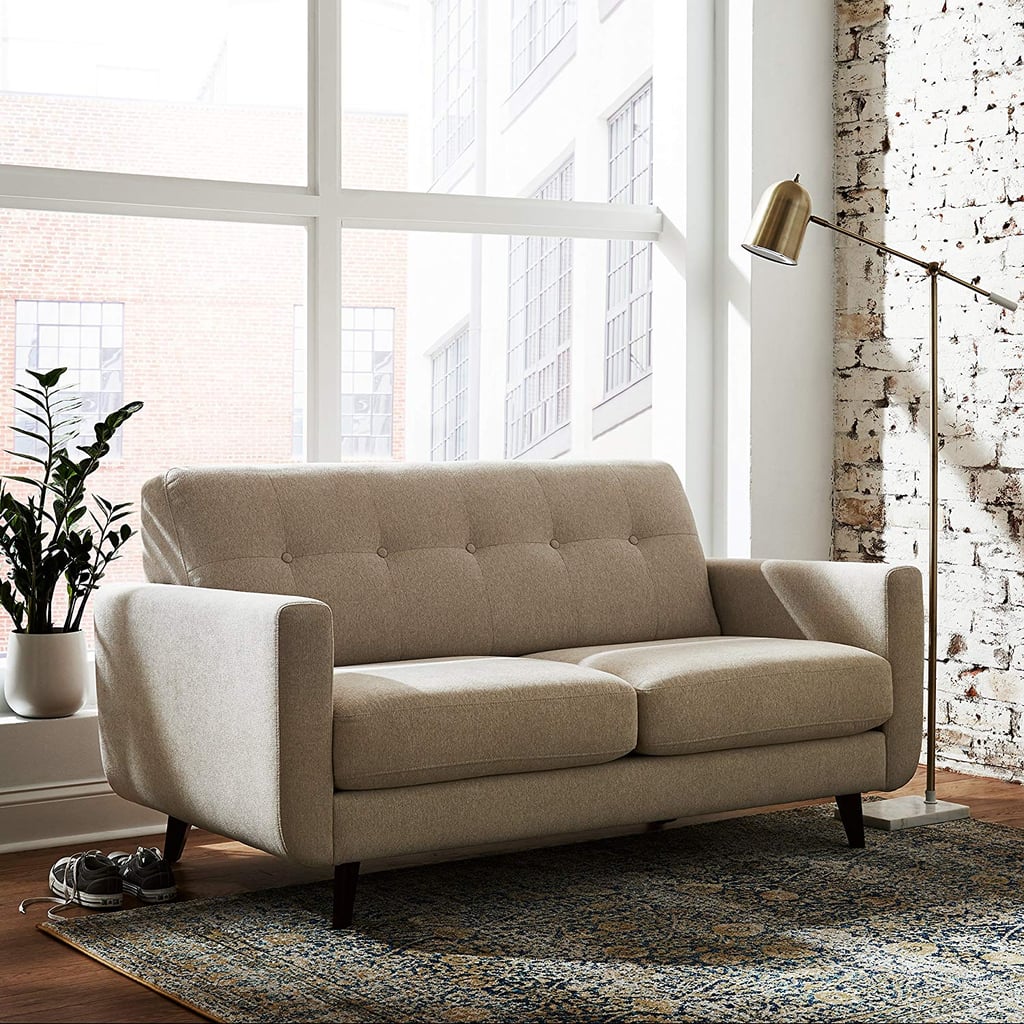 Rivet Sloane Mid-Century Modern Tufted Loveseat Sofa Couch