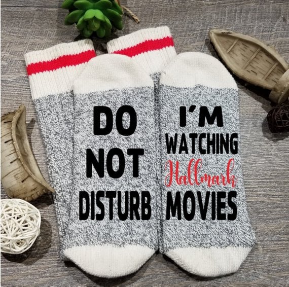 Watching hallmark movies socks