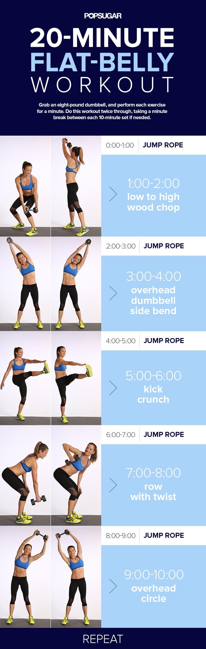 Day 6: 20-Minute Flat-Belly Workout