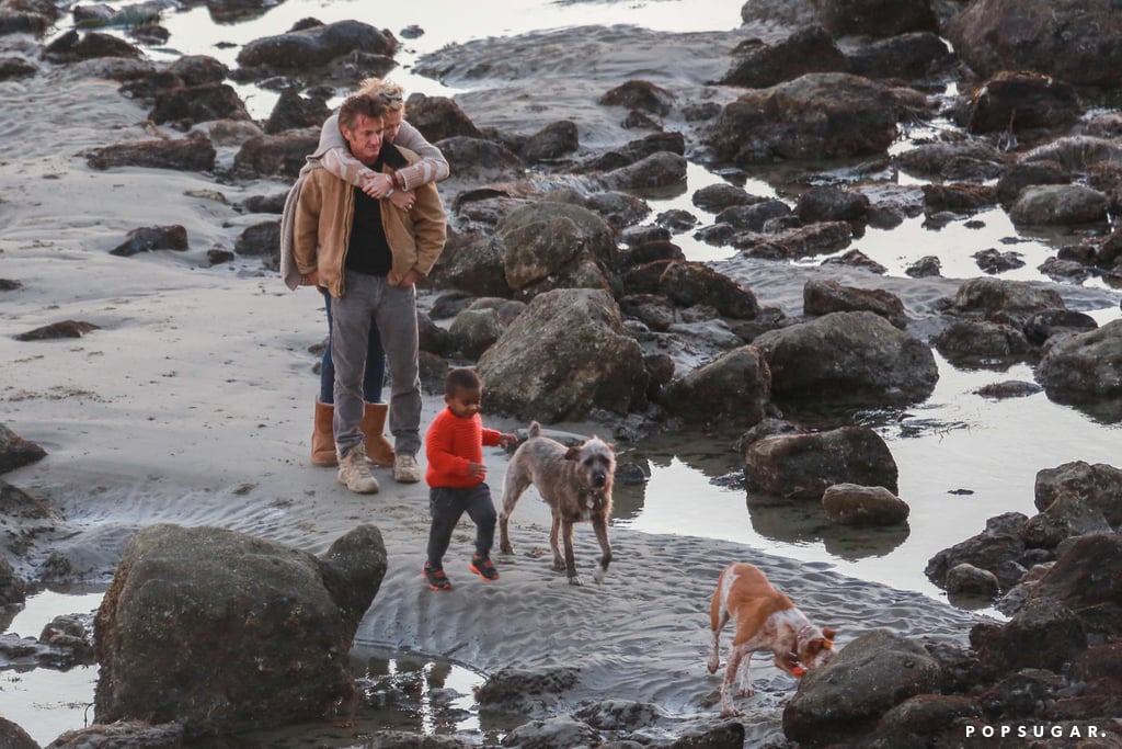 Charlize Theron and Sean Penn With Jackson at Pavilions