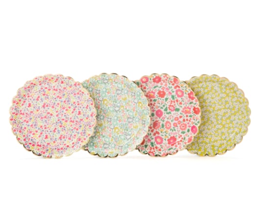 Scallop-Edged Liberty Floral Plates ($7)