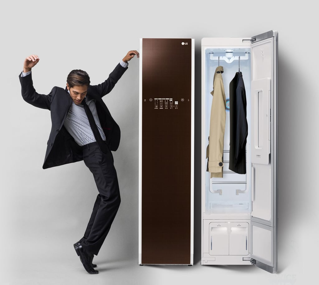 The LG Styler ($2,000) will steam and sanitize your clothes, saving you a trip to the dry cleaner and that battle with your iron.