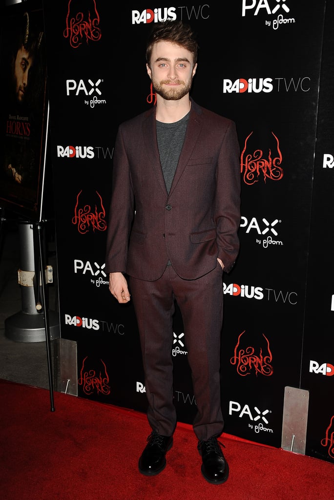 Daniel Radcliffe hit the red carpet at the premiere of Horns in LA on Thursday.
