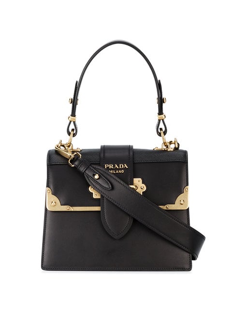 Prada Black Cahier Tote Bag