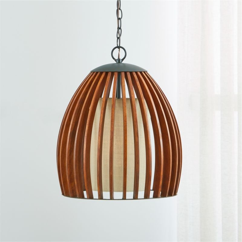 Get The Look Kennedy Wood Pendant Light How Would Disney