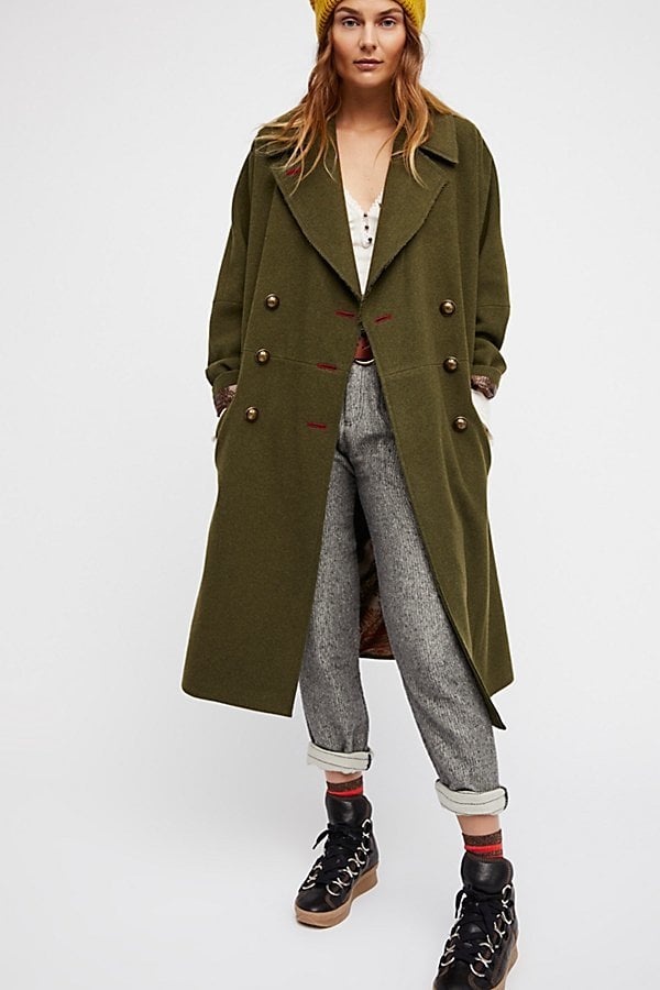 Free People Slouchy Wool Coat