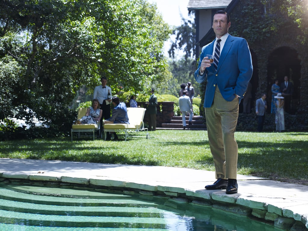 Don (Jonn Hamm) looks pensive by the pool.