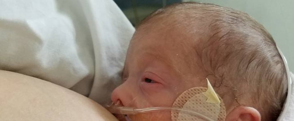 Photo of Premature Baby Breastfeeding