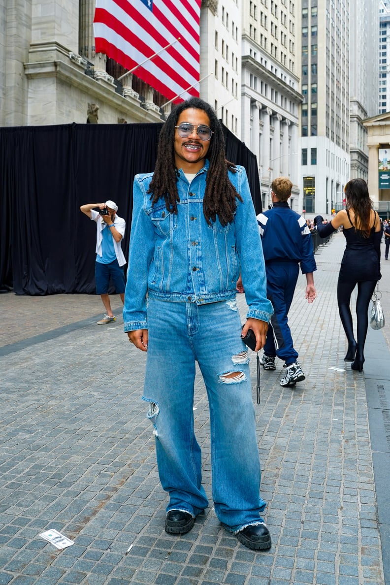 Luka Sabbat Outside the Balenciaga Resort 2023 Show