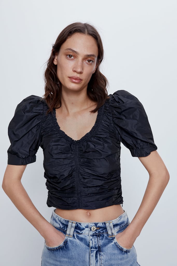 Zara Taffeta Crop top