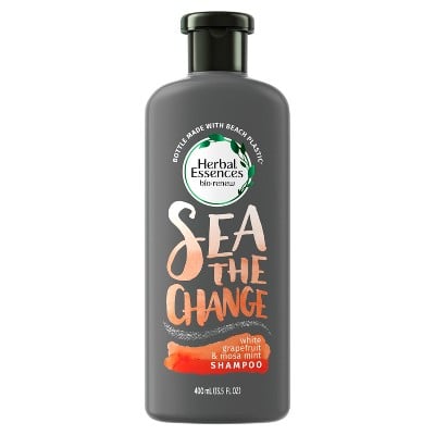 Herbal Essences White Grapefruit and Mosa Mint Shampoo in the Beach Plastic