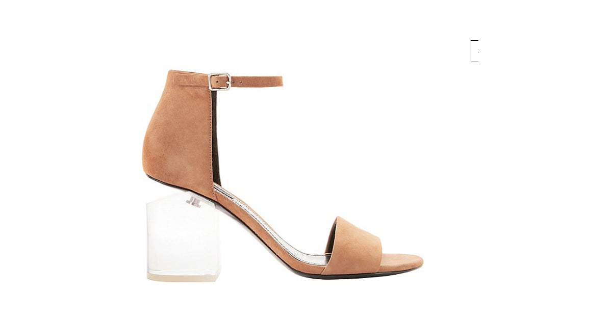 Alexander Wang Abby Lucite Heel Clay 
