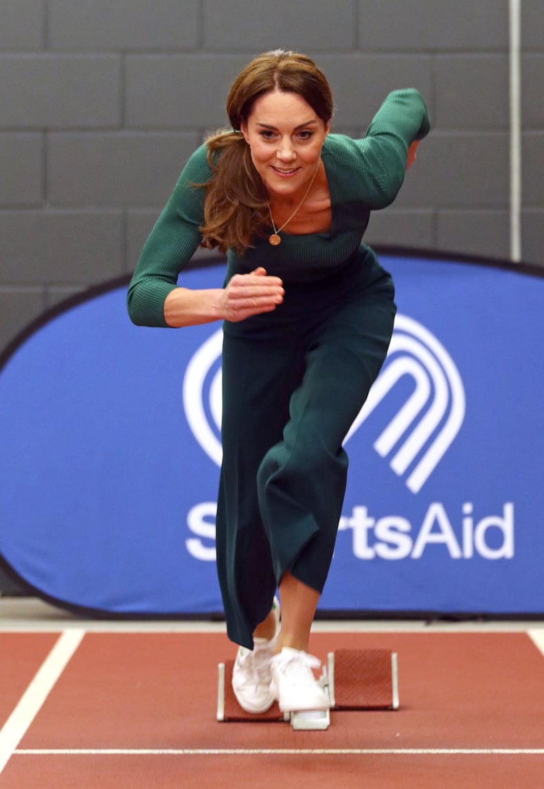 Kate Middleton Wearing Sneakers at a SportsAid Stars Event in London