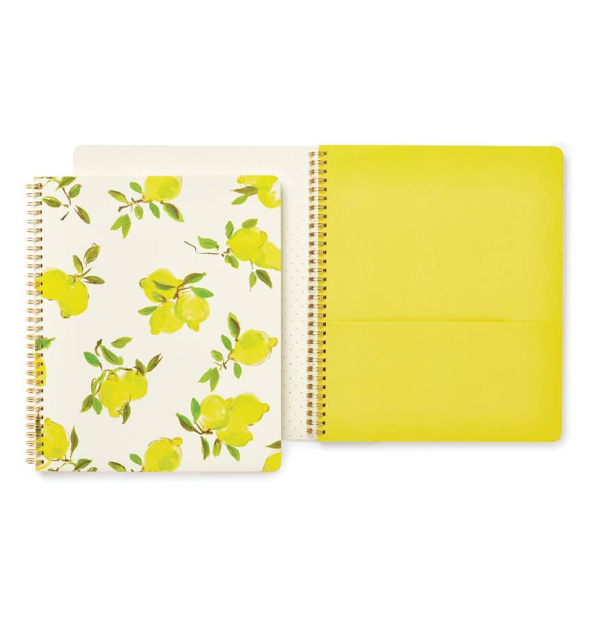 Kate Spade Lemon Spiral Notebook ($18)