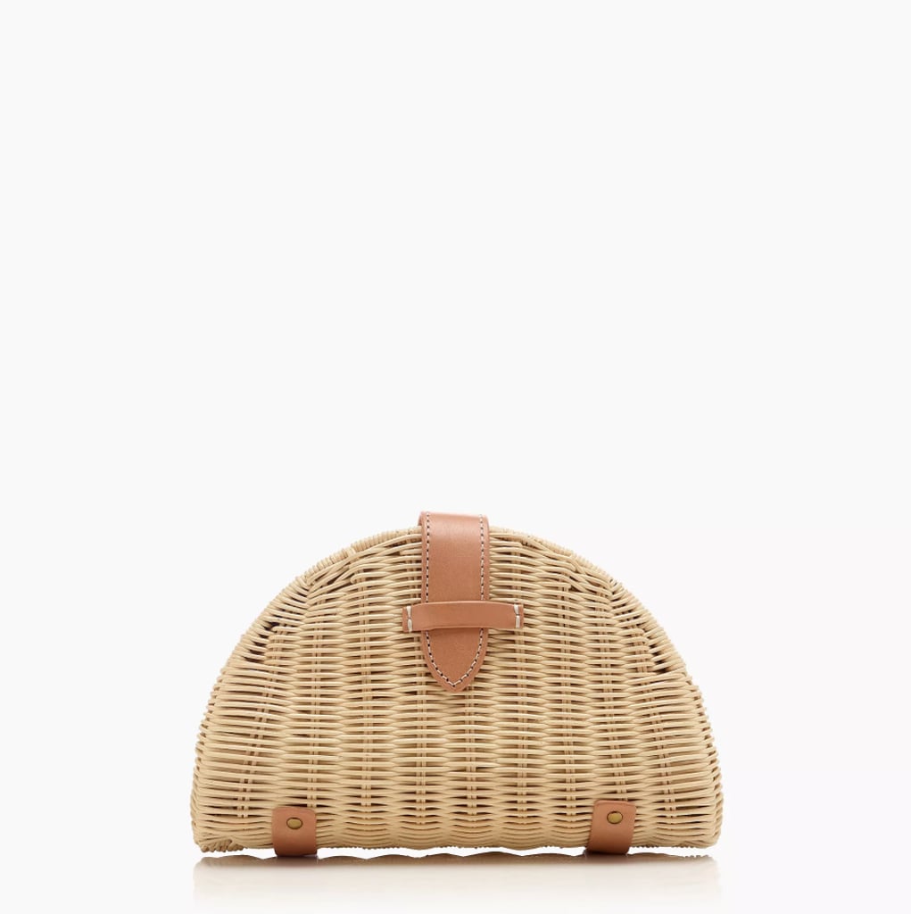 JCrew Fan Rattan Clutch